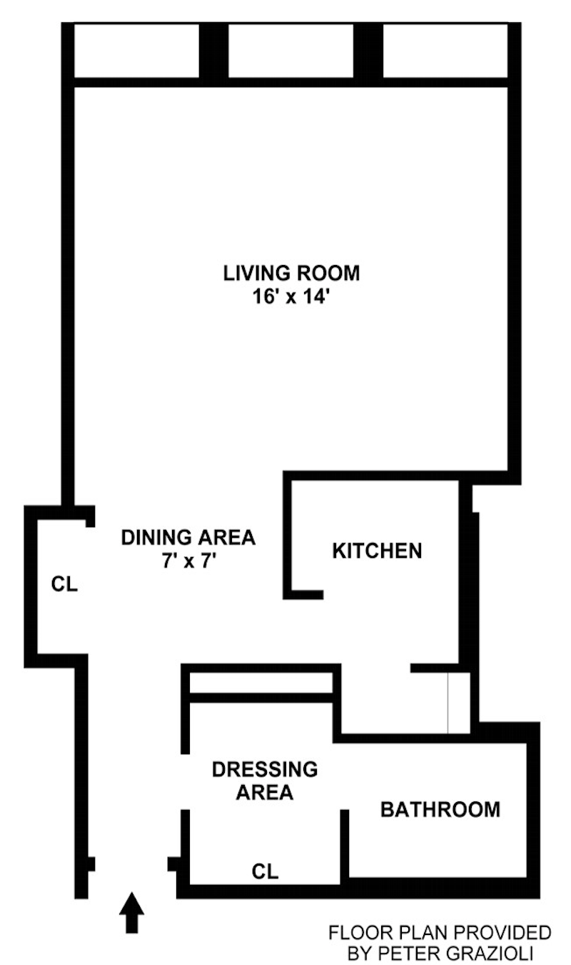 Floorplan for 330 East 33rd Street, 14H