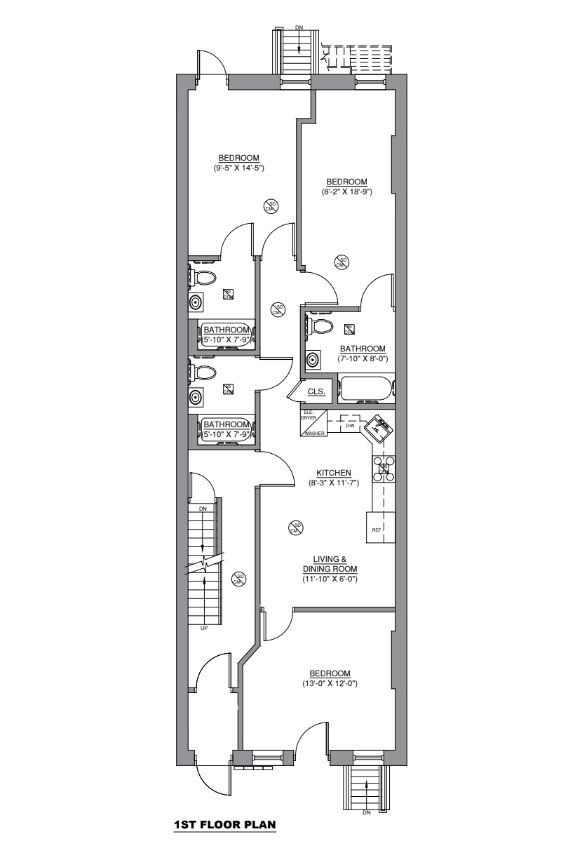 Floorplan for 573 Franklin Avenue, 1