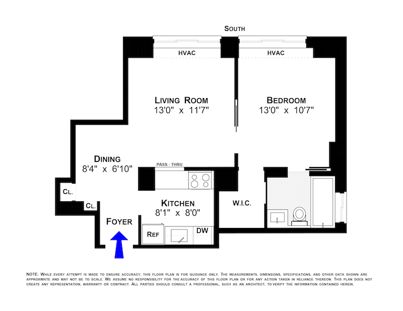Floorplan for 420 East 58th Street, 10C
