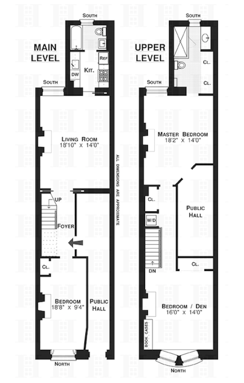 Floorplan for 306 West 90th Street, 2