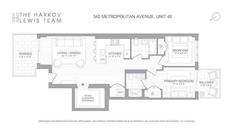 Floorplan for 340 Metropolitan Avenue, 4E