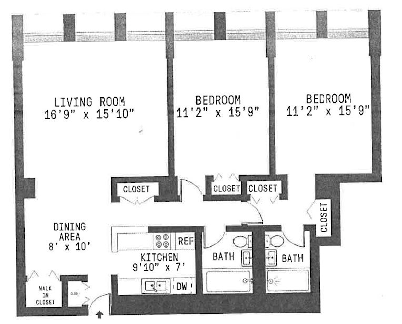 Floorplan for 333 East 30th Street, 10J