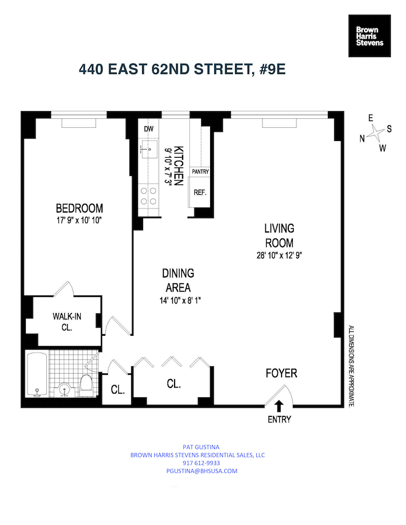 Floorplan for 440 East 62nd Street, 9E