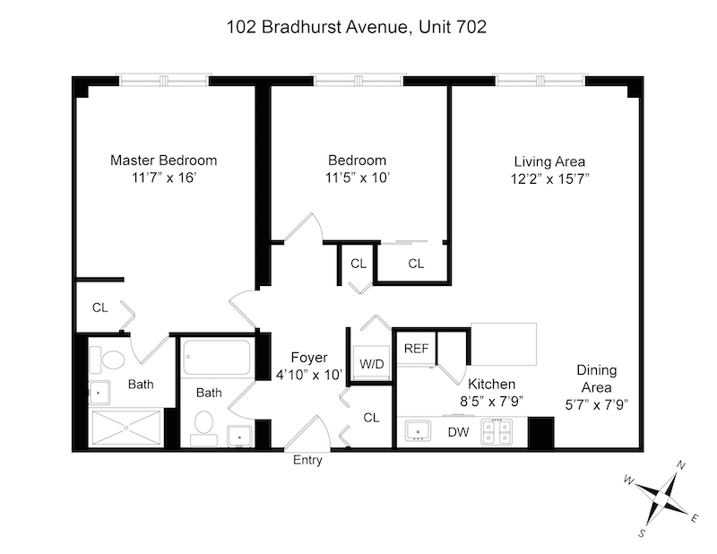 Floorplan for 102 Bradhurst Avenue, 702