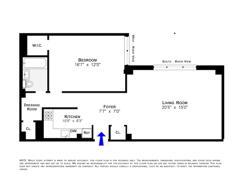 Floorplan for 11 Riverside Drive, 15GW