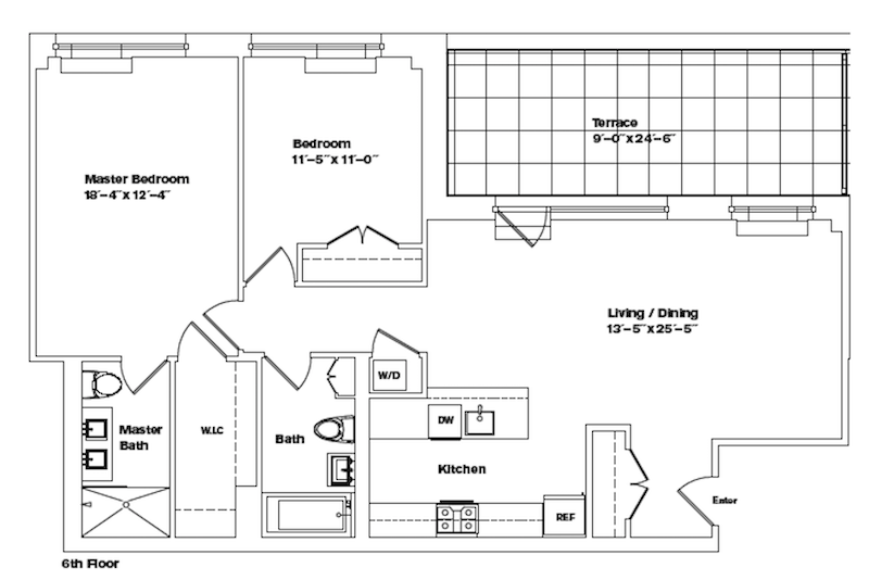 Floorplan for 80 Metropolitan Avenue, PHK