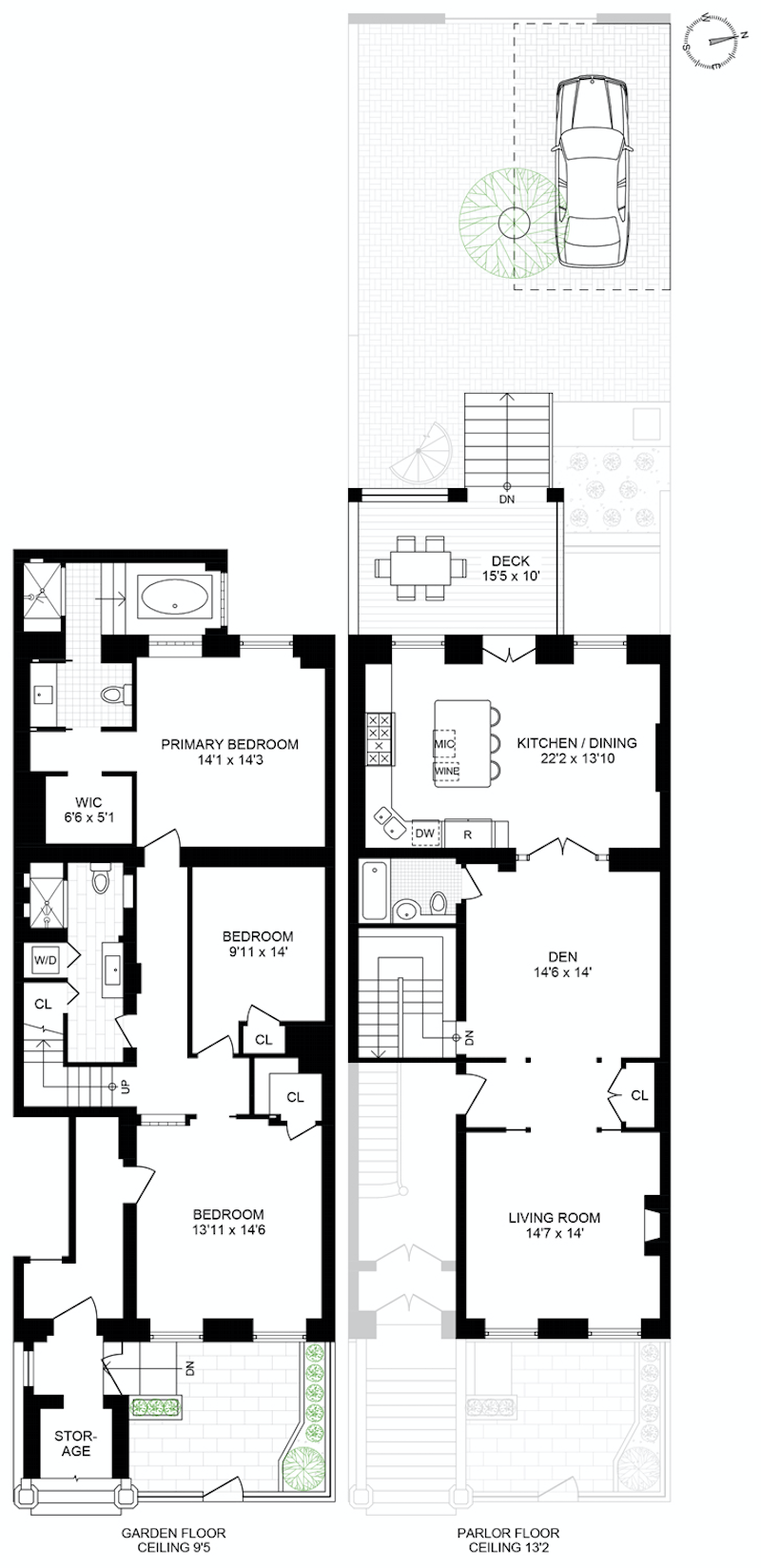 Floorplan for 218 Hudson St, A