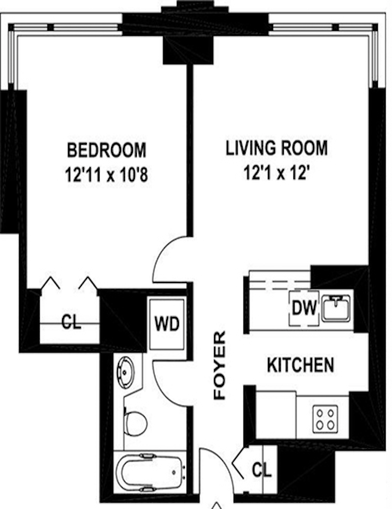 Floorplan for 524 East 72nd Street, 45F