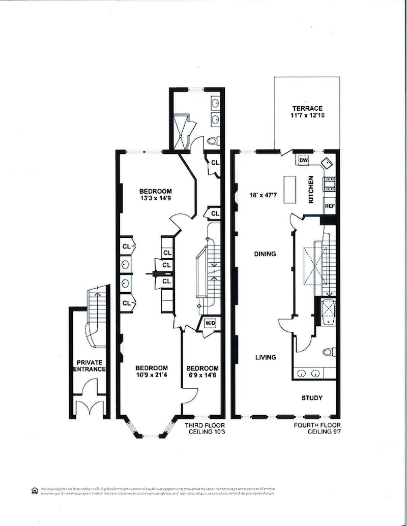 Floorplan for 605 7th Street, 2