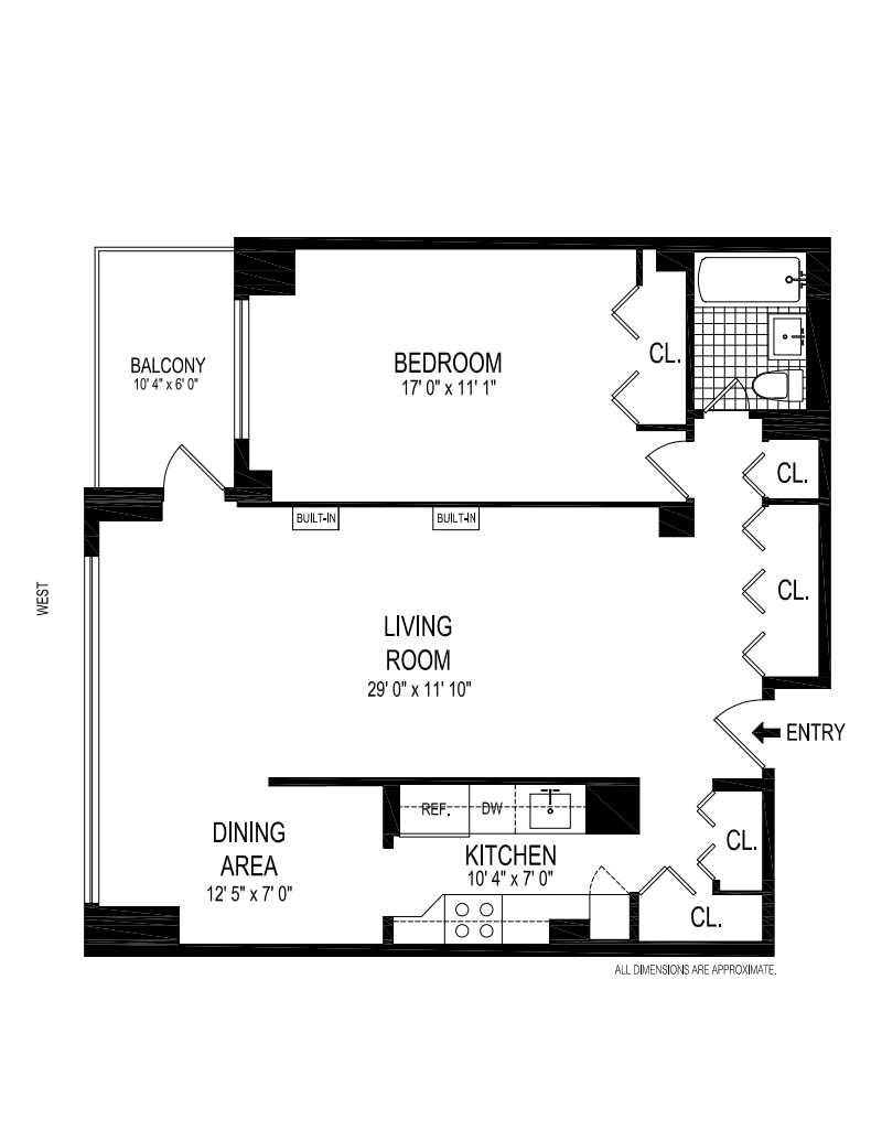 Floorplan for 251 East 32nd Street, 16B