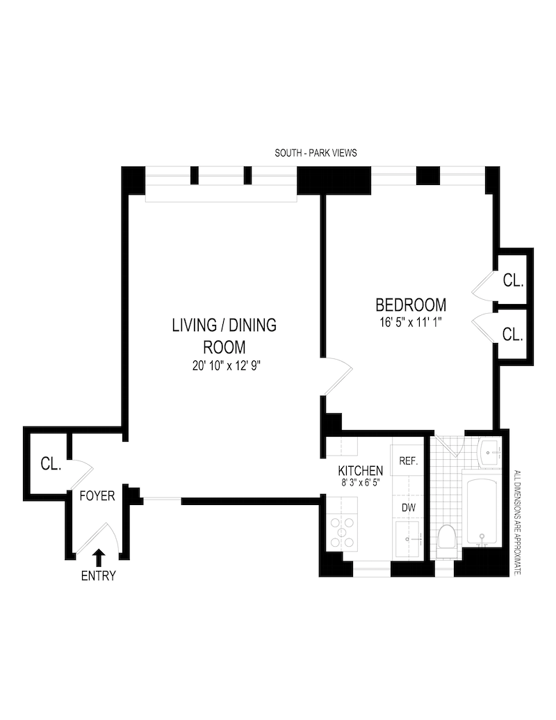 Floorplan for 321 East 43rd Street, 1008