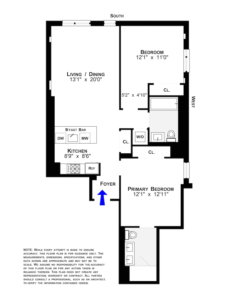 Floorplan for 61 Rivington Street, 3B