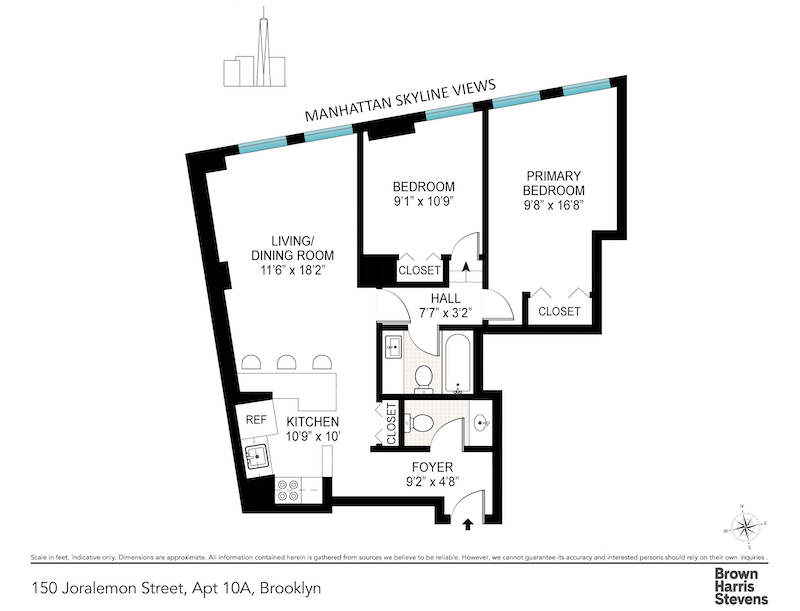 Floorplan for 150 Joralemon Street, 10A