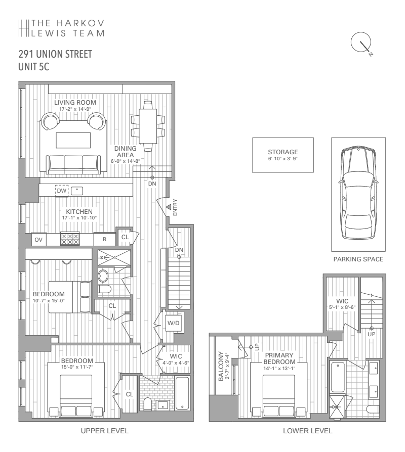 Floorplan for 291 Union Street, 5C