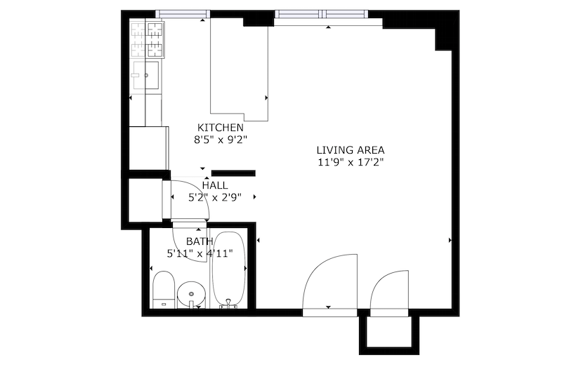 Floorplan for 345 West 145th Street, 5C2A