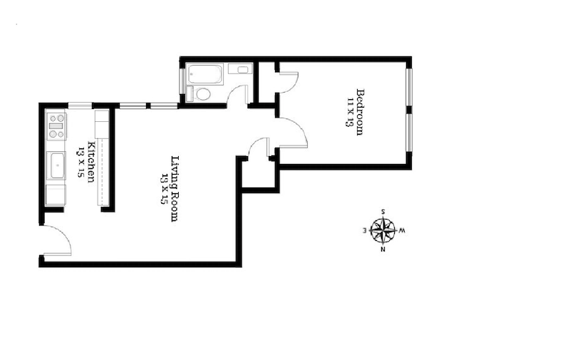 Floorplan for 187 Pinehurst Avenue, 4I