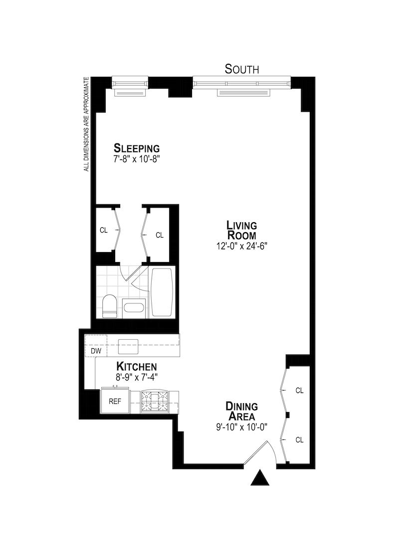 Floorplan for 205 Third Avenue, E9