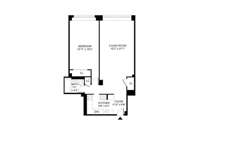 Floorplan for 425 East 63rd Street, W7A