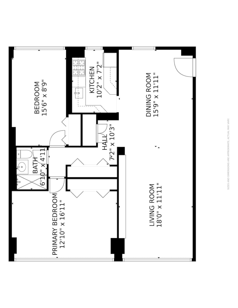 Floorplan for 185 Park Row