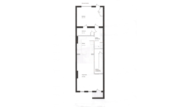 Floorplan for 519 10th Street, GARDEN