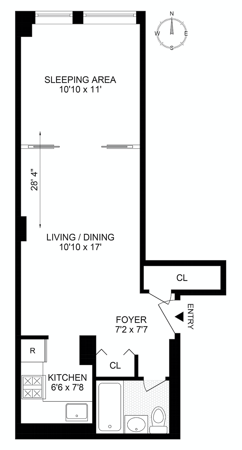 Floorplan for 9 Barrow Street, 3B