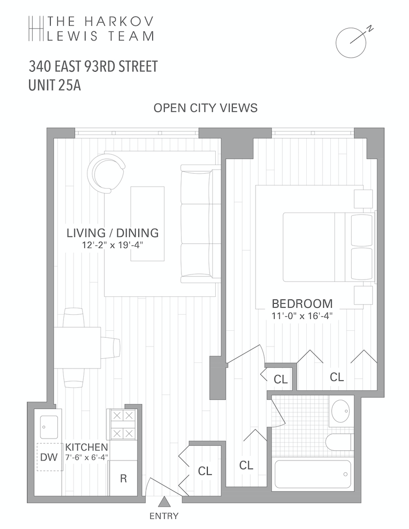 Floorplan for 340 East 93rd Street, 25A