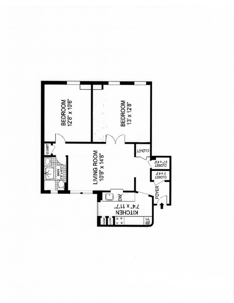 Floorplan for 1 -3  Minetta St, 3E