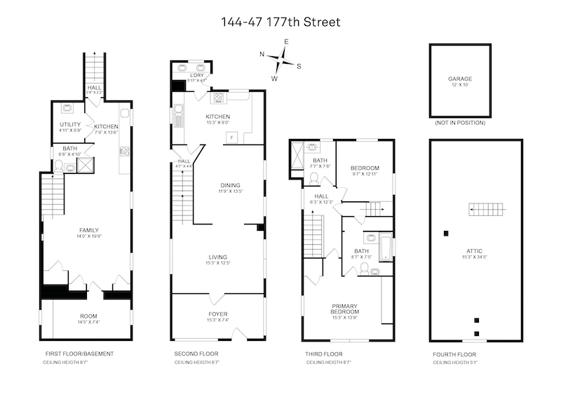 Floorplan for 144 -47 177th Street