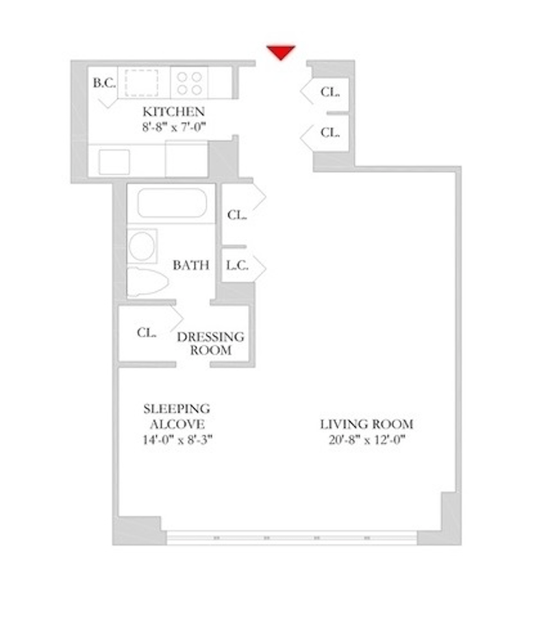 Floorplan for 3671 Hudson Manor Terrace, 15F