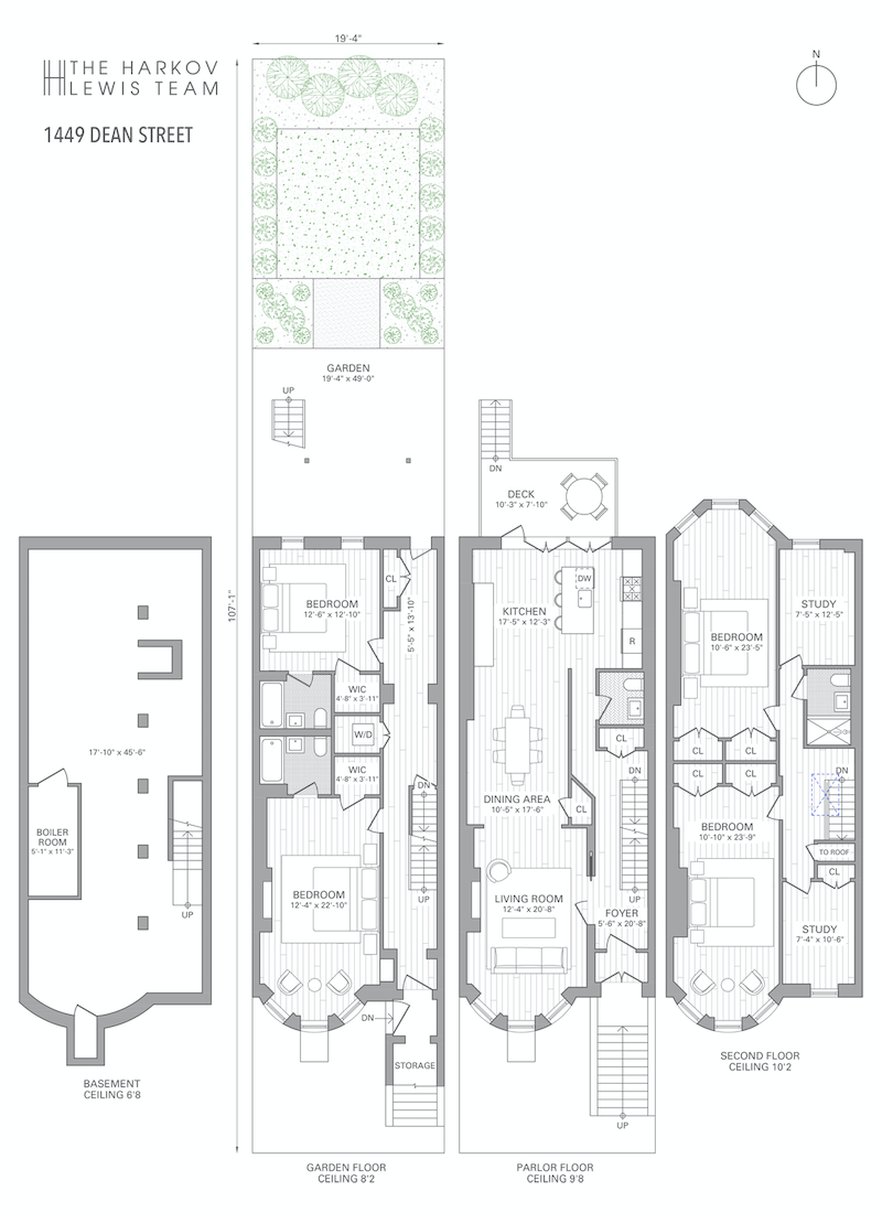 Floorplan for 1449 Dean Street, Townhouse