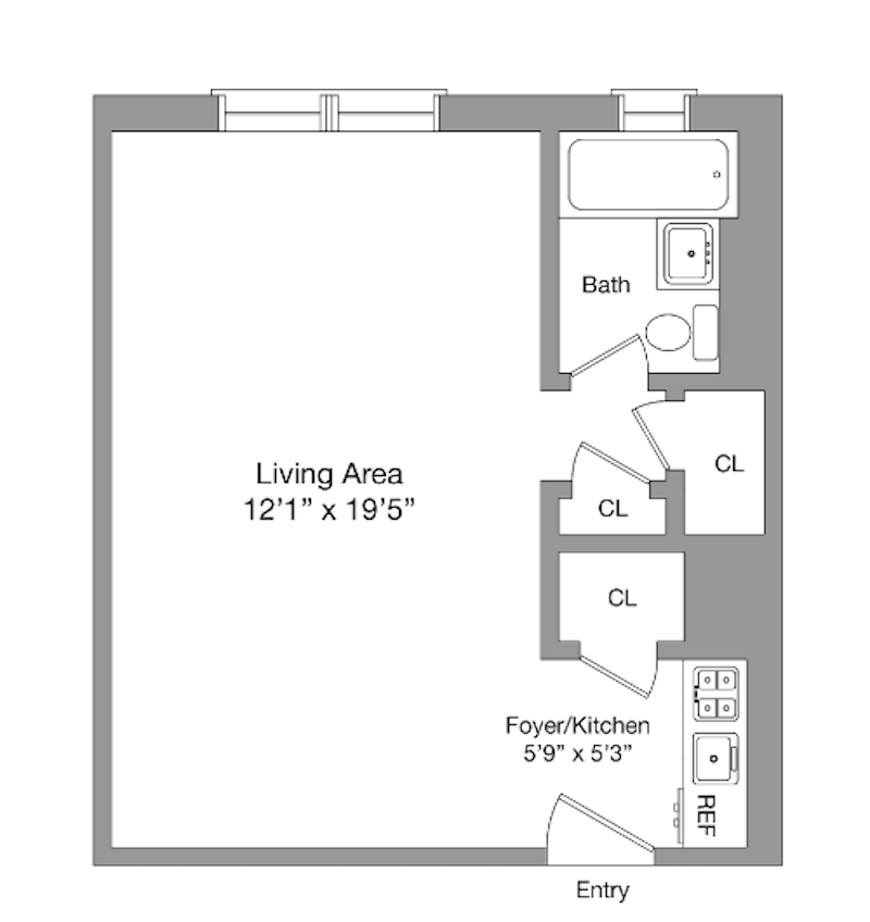 Floorplan for 54 East 8th Street, 4G