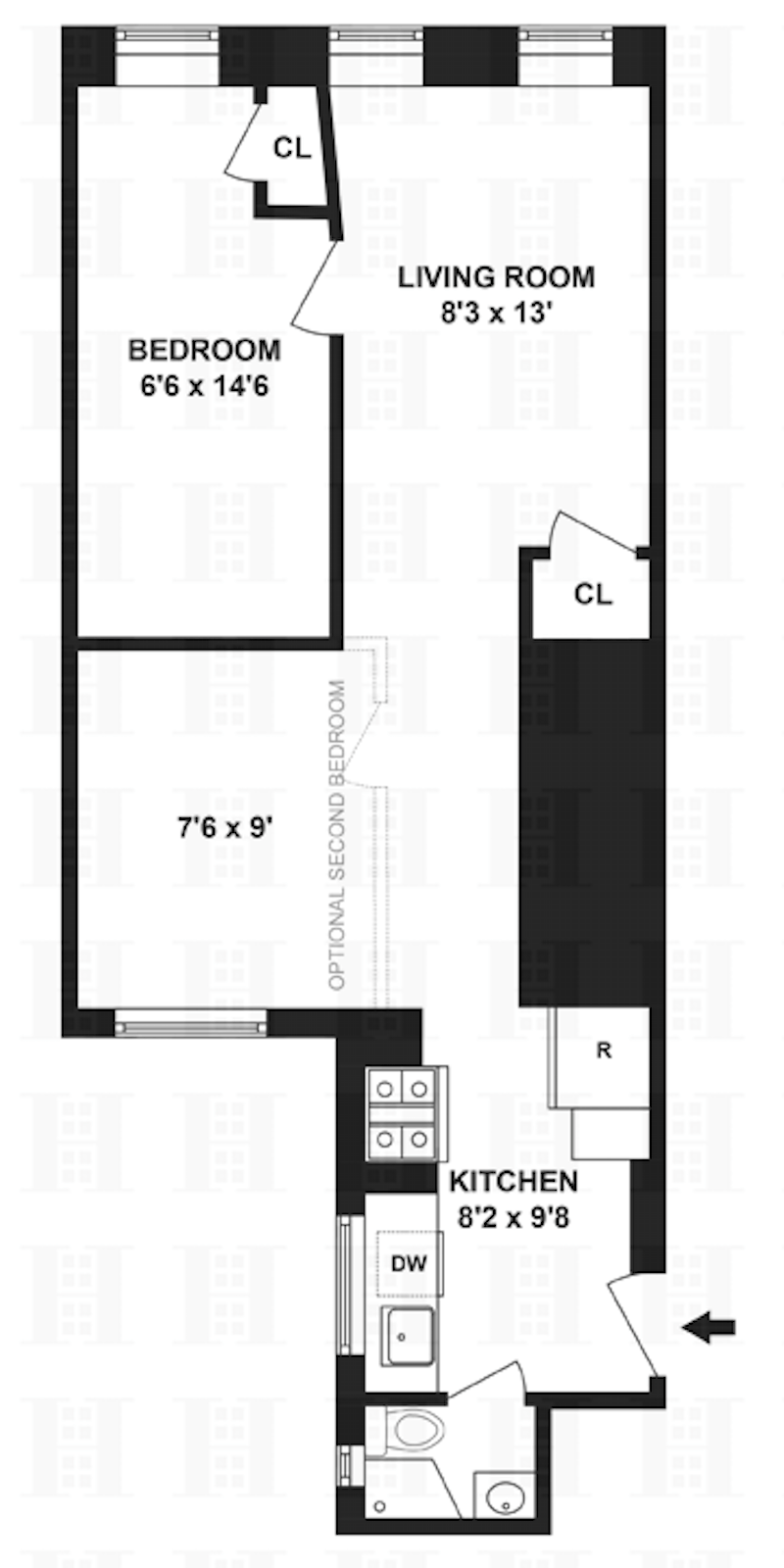 Floorplan for 246 East 53rd Street, 14