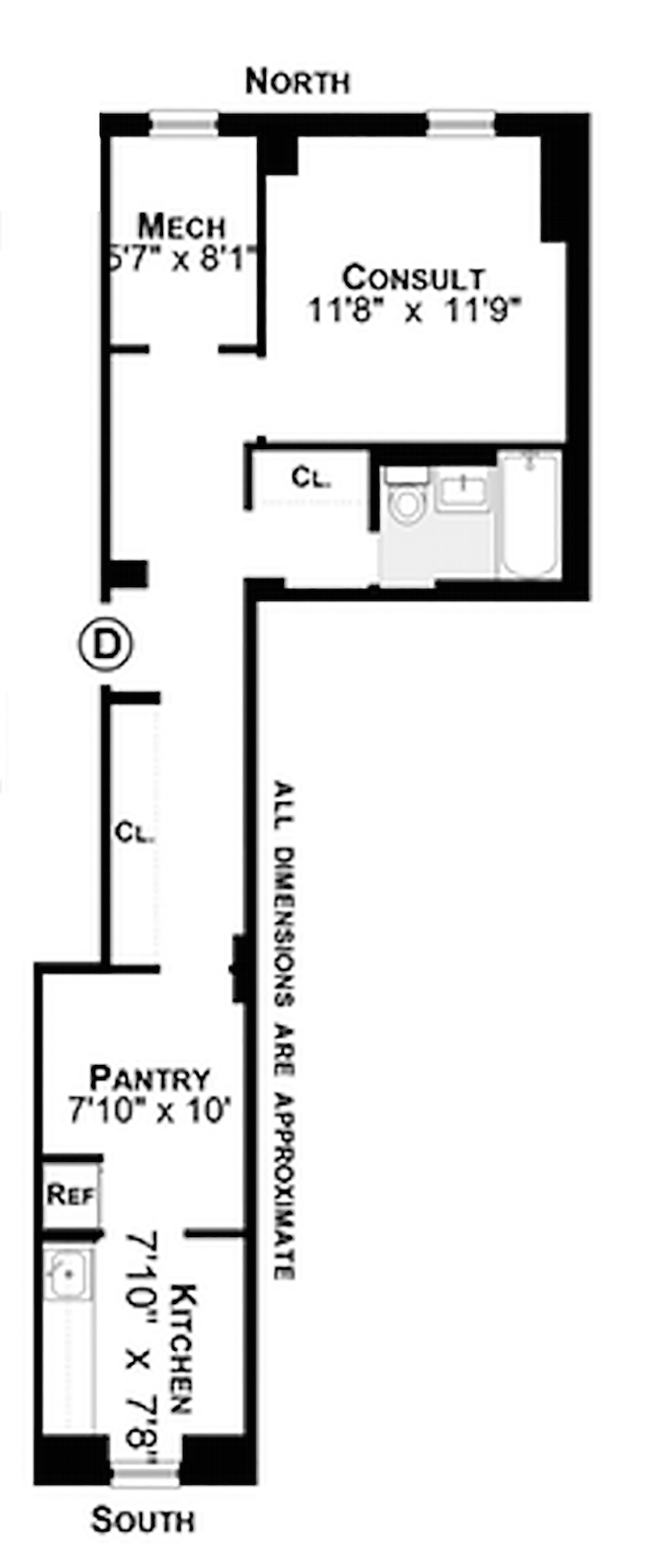 Floorplan for 333 East 34th Street, D