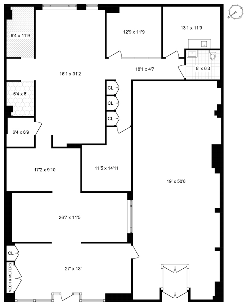 Floorplan for 623 5th Avenue, GROUND