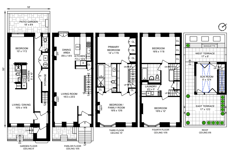 Floorplan for 107 Manhattan Avenue