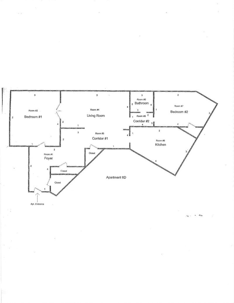 Floorplan for 1 -3  Minetta St, 6D