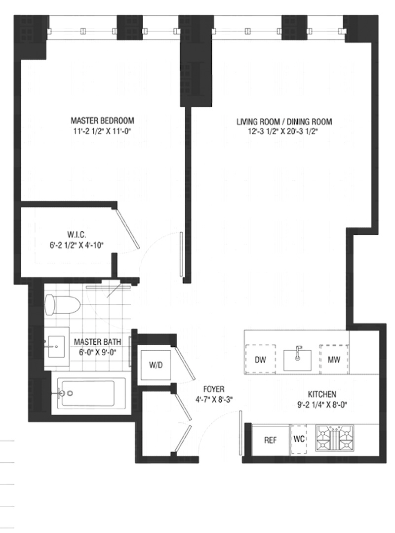 Floorplan for 160 East 22nd Street, 5B
