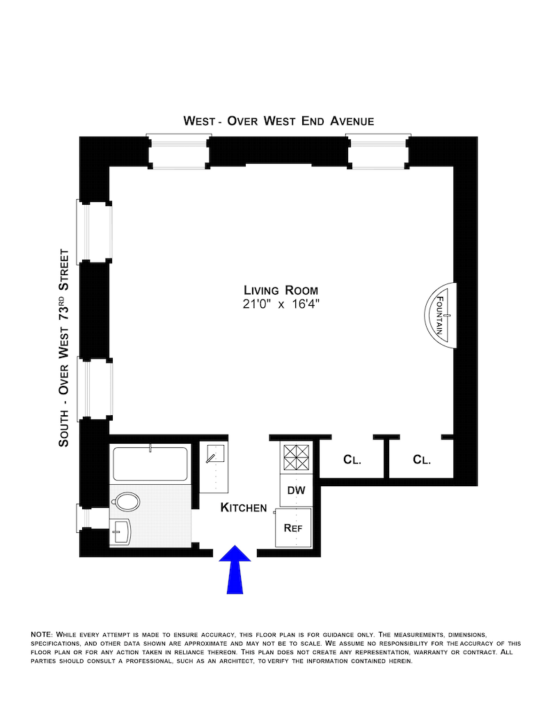 Floorplan for 280 West End, Avenue, A