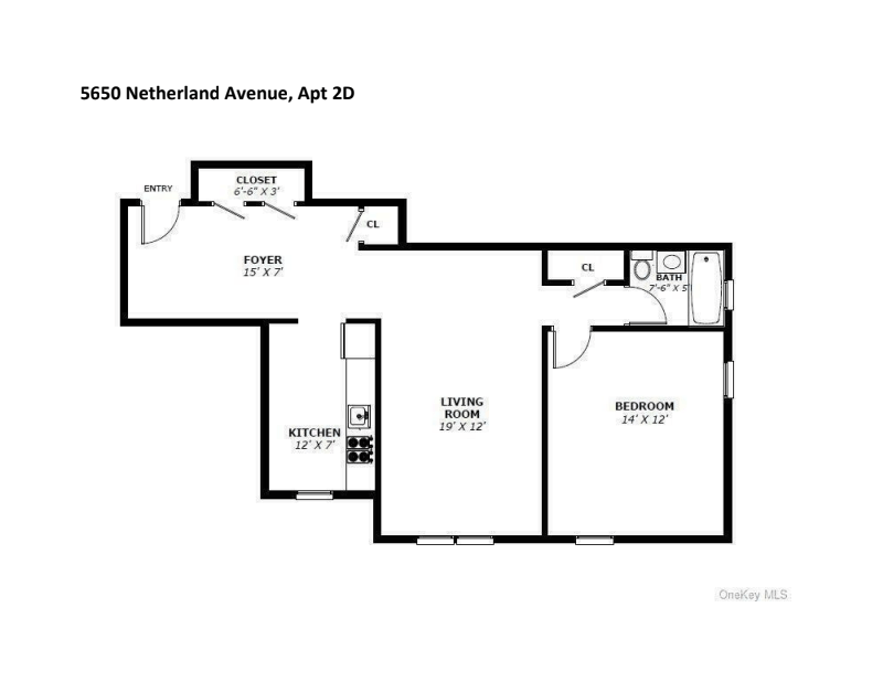 Floorplan for 5650 Netherland Avenue, 2D