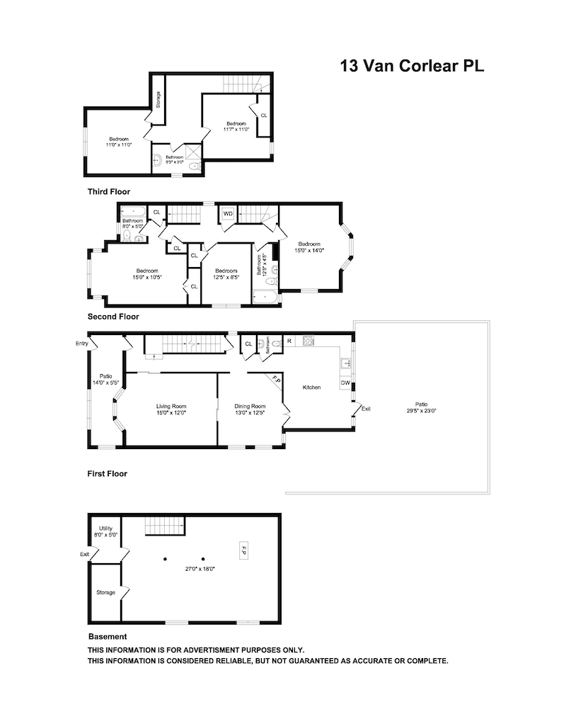 Floorplan for 13 Van Corlear Place