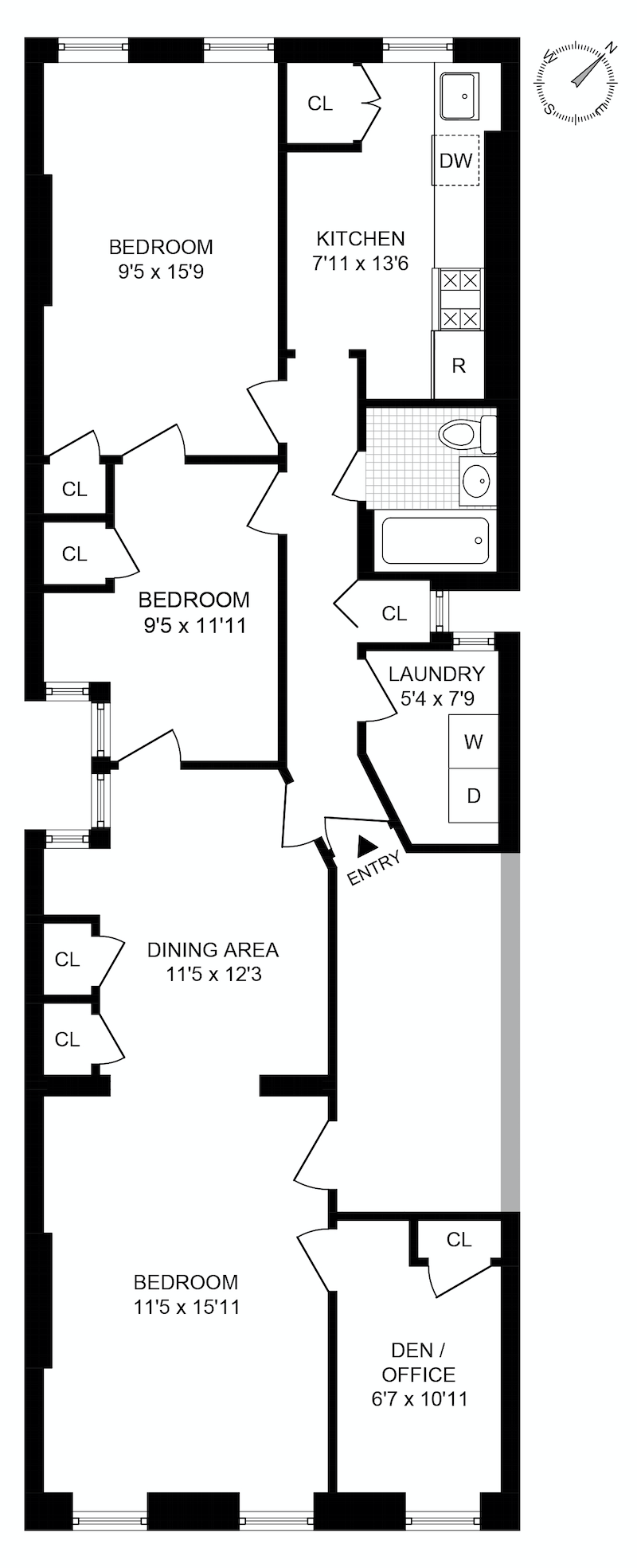 Floorplan for 144 7th Avenue, 2