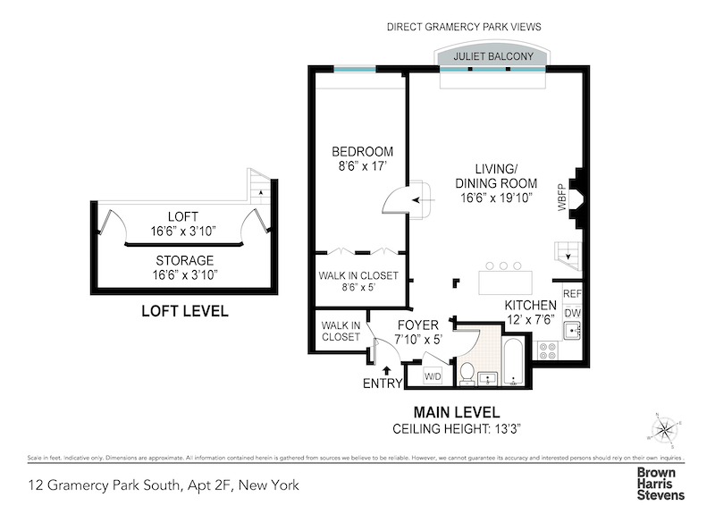 Floorplan for 12 Gramercy Park S, 2F