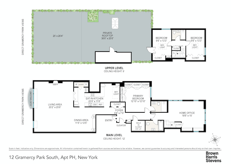 Floorplan for 12 Gramercy Park S, PH