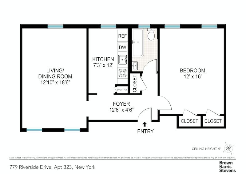 Floorplan for 779 Riverside Drive, B23