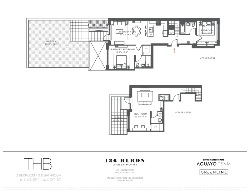 Floorplan for 186 Huron Street, 1B