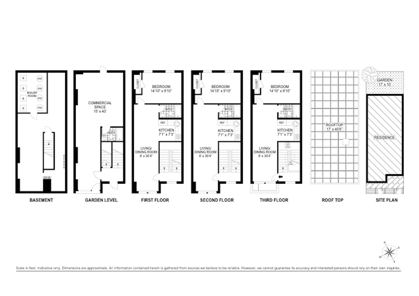 Floorplan for 305 West 123rd Street