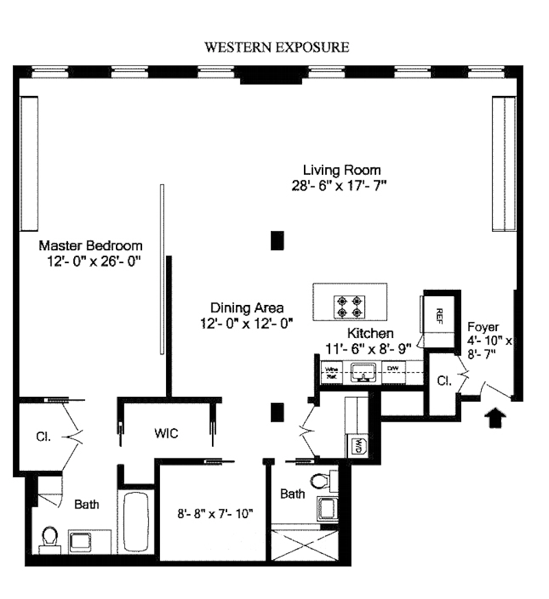 Floorplan for 497 Greenwich Street, 3C