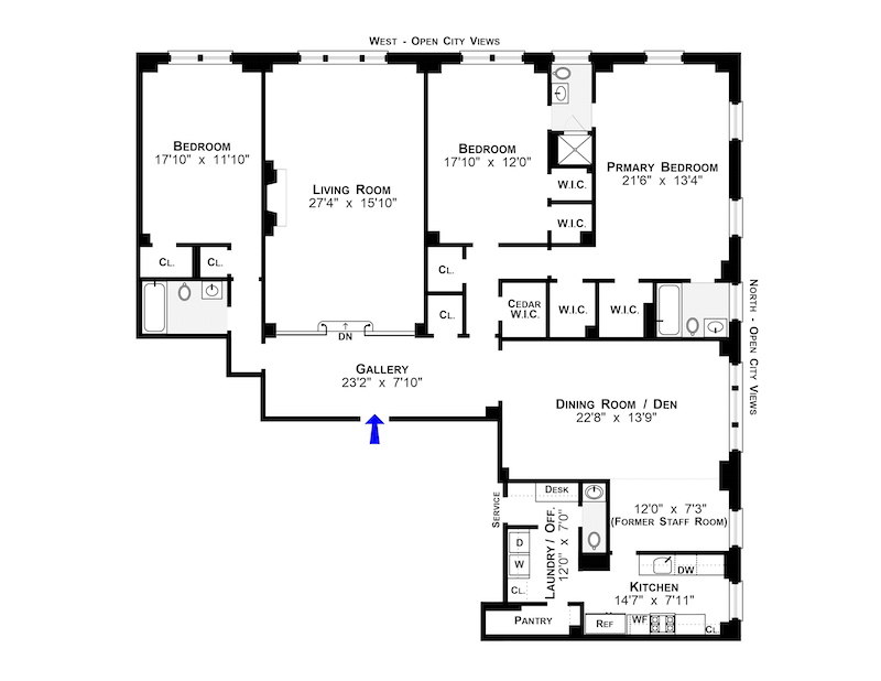 Floorplan for 450 West End Avenue, 10A