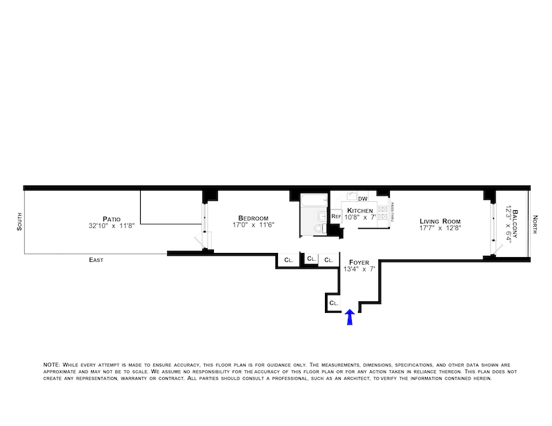 Floorplan for 230 East 15th Street, 1L