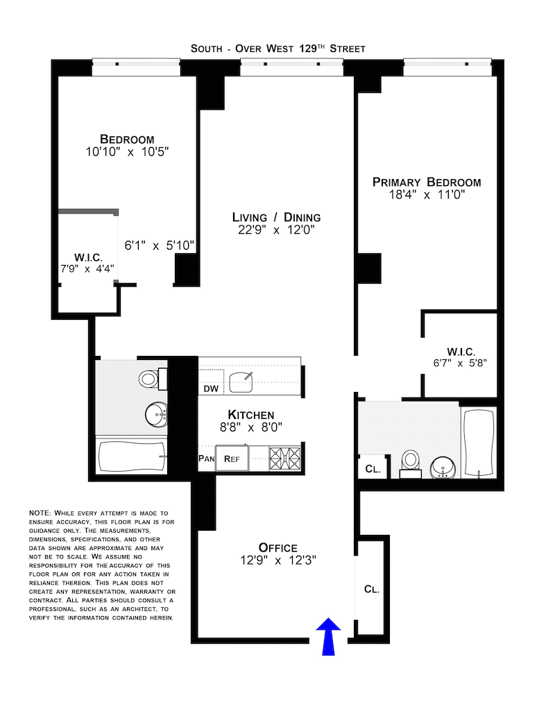 Floorplan for 380 Lenox Avenue, 4C